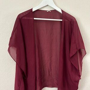 Maroon Shawl/Cover-up